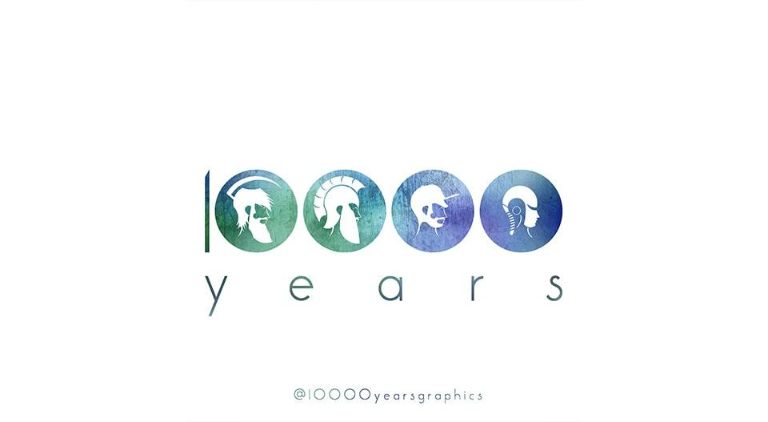 10000 Years - Logo - Multiple Graphic Design